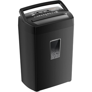 image:imageBonsaii 12Sheet Cross Cut Shredder P4 High Security Shredding 55 Gal Heavy Duty for Home Office Shreds Paper Credit Card Mail Staples with Transparent Window WhiteAll Black