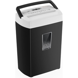 image:imageBonsaii 12Sheet Cross Cut Shredder P4 High Security Shredding 55 Gal Heavy Duty for Home Office Shreds Paper Credit Card Mail Staples with Transparent Window WhiteBlack White