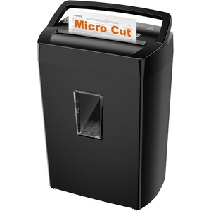 image:imageBonsaii 12Sheet Cross Cut Shredder P4 High Security Shredding 55 Gal Heavy Duty for Home Office Shreds Paper Credit Card Mail Staples with Transparent Window WhiteBlack