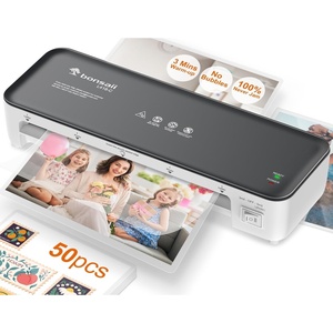 image:imageBonsaii Laminator 9 Inch 4 in1 Thermal Laminator Machine Never Jam Technology with 40 Laminting Sheets Paper Cutter Corner Rounder for Home Office School Business9 Inch Grey  50 Pouches