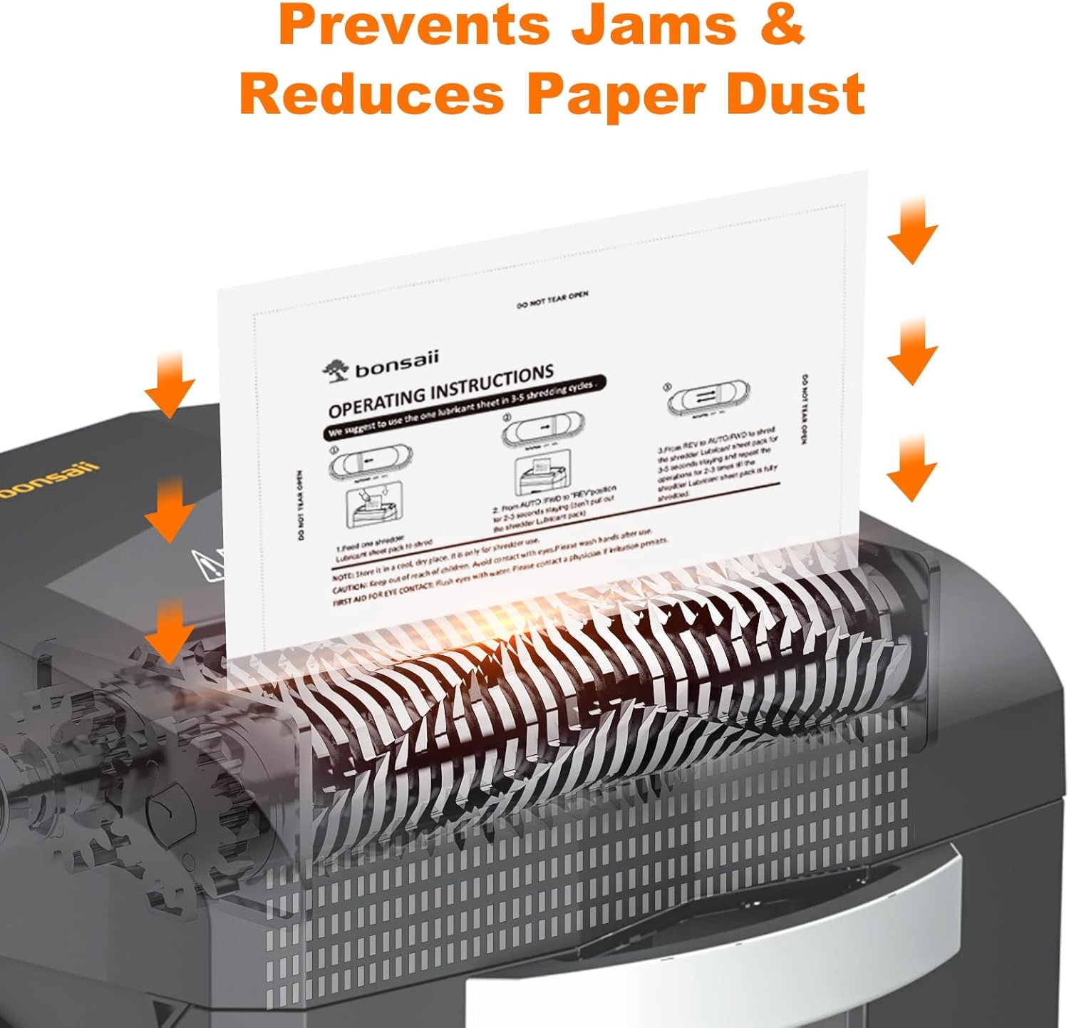 image:imageBonsaii Paper Shredder Lubricant Sheets 24Pack 84 x 59 inchpiece24 PACK