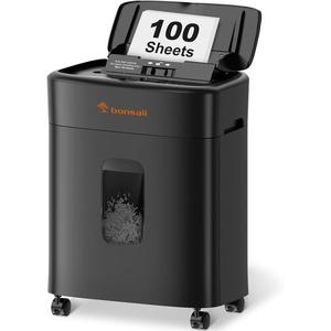 image:imageBonsaii 100 Sheets Auto Feed Paper Shredder Up to 30 Minutes Shredders for Home Office Use MicroCut Heavy Duty Shredder  42 GallonsSecurity Level P4 C231D100 Sheets