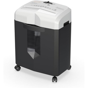 image:imageBonsaii 12Sheet Micro Cut Shredders for Home Office 60 Minute P4 Security Level Paper Shredder for CD Credit Card Mails Staple Clip with JamProof System amp 42 Gal Pullout Bin C266BBlackWhite