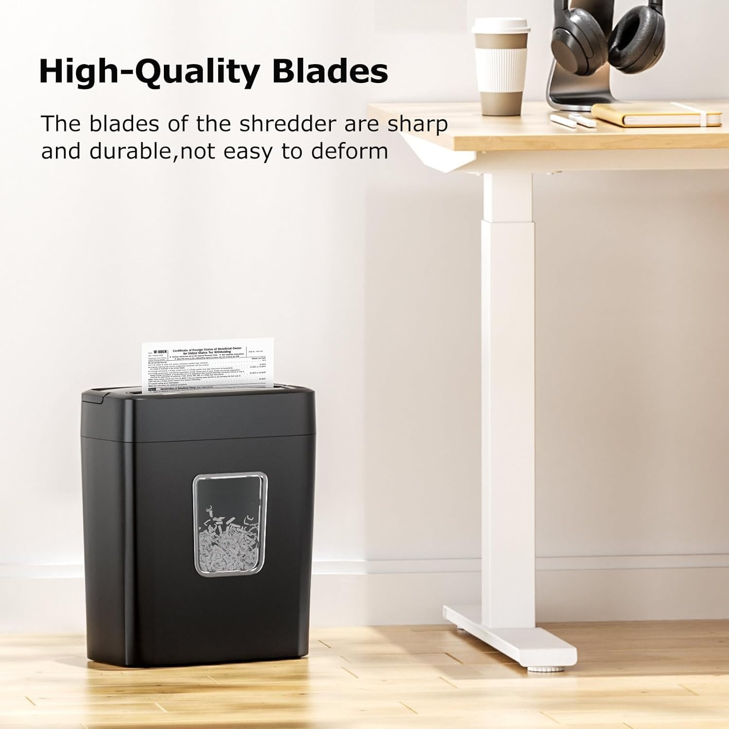 image:imageBonsaii Paper Shredder 8Sheet Crosscut Home Office Shredder with 42 Gallon Bin P4 Security Level Document Shredder Shred Credit CardMailStapleClip C261C UpdatedCrosscut 8 Sheet Updated