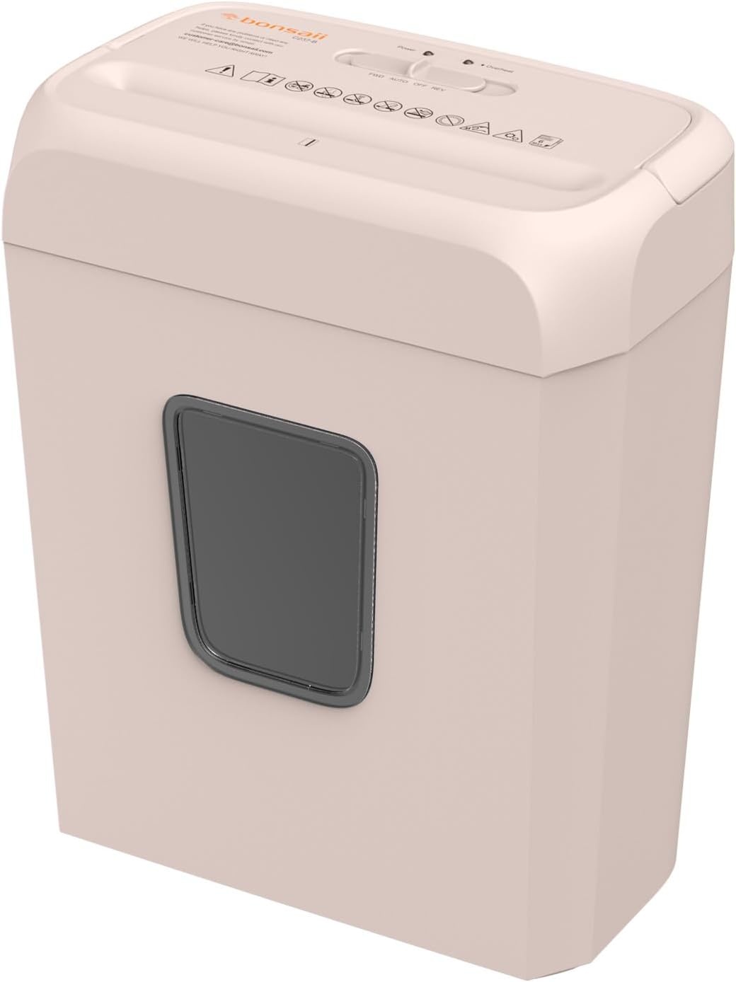 image:imageBonsaii Secure Shredder Home Office Shredder high Security 6Sheet CrossCut shredding for documents Mail Staples Credit Cards Equipped Convenient Handle 34Gallon Wastebasket White amp BluePink