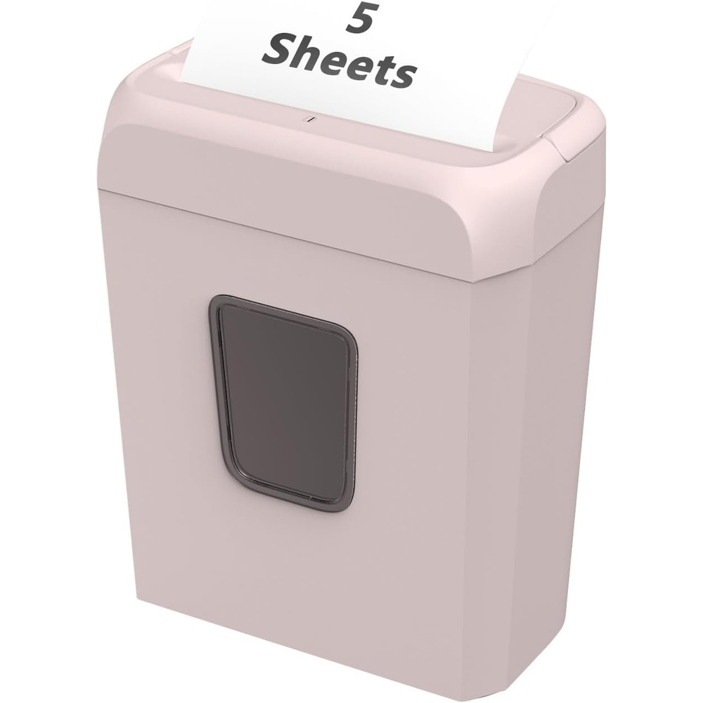 image:imageBonsaii Secure Shredder Home Office Shredder high Security 6Sheet CrossCut shredding for documents Mail Staples Credit Cards Equipped Convenient Handle 34Gallon Wastebasket White amp BluePink