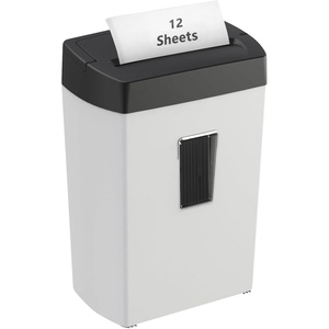 image:imageBonsaii 12 Sheet Micro Cut Paper Shredder  60Minute Continuous Run Time  Home Office Heavy Duty Shredder for CD Credit Card Mails Staple Clip JamProof System  42 Gal Pullout BinBlack and White