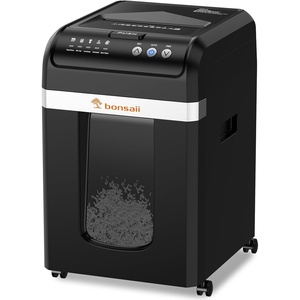 image:imageBonsaii 200Sheet Auto Feed Paper Shredder 60Min Nonstop Heavy Duty Shredders for Office 81Gal Bin P4 High Security Micro Cut Large Commercial Paper Shredder for Business C283A New VersionBlack