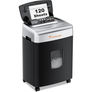 image:imageBonsaii Paper Shredder for Office 120Sheet Autofeed Heavy Duty Shredder for Home Office Use 30 MinutesMicro CutP4 High Security Level6 Gallon Large Bin120Sheet Autofeed