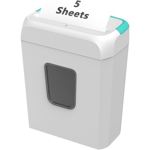image:imageBonsaii Secure Shredder Home Office Shredder high Security 6Sheet CrossCut shredding for documents Mail Staples Credit Cards Equipped Convenient Handle 34Gallon Wastebasket White amp BlueWhite and Blue